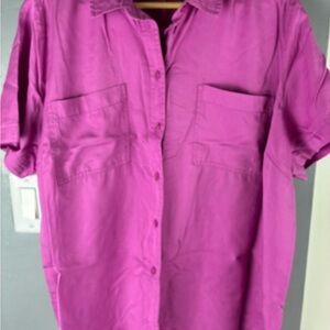 Terra & Sky Women's Blouse - Vibrant Purple
